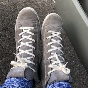 Paul Green Grey Suede Hi-Top Sneakers